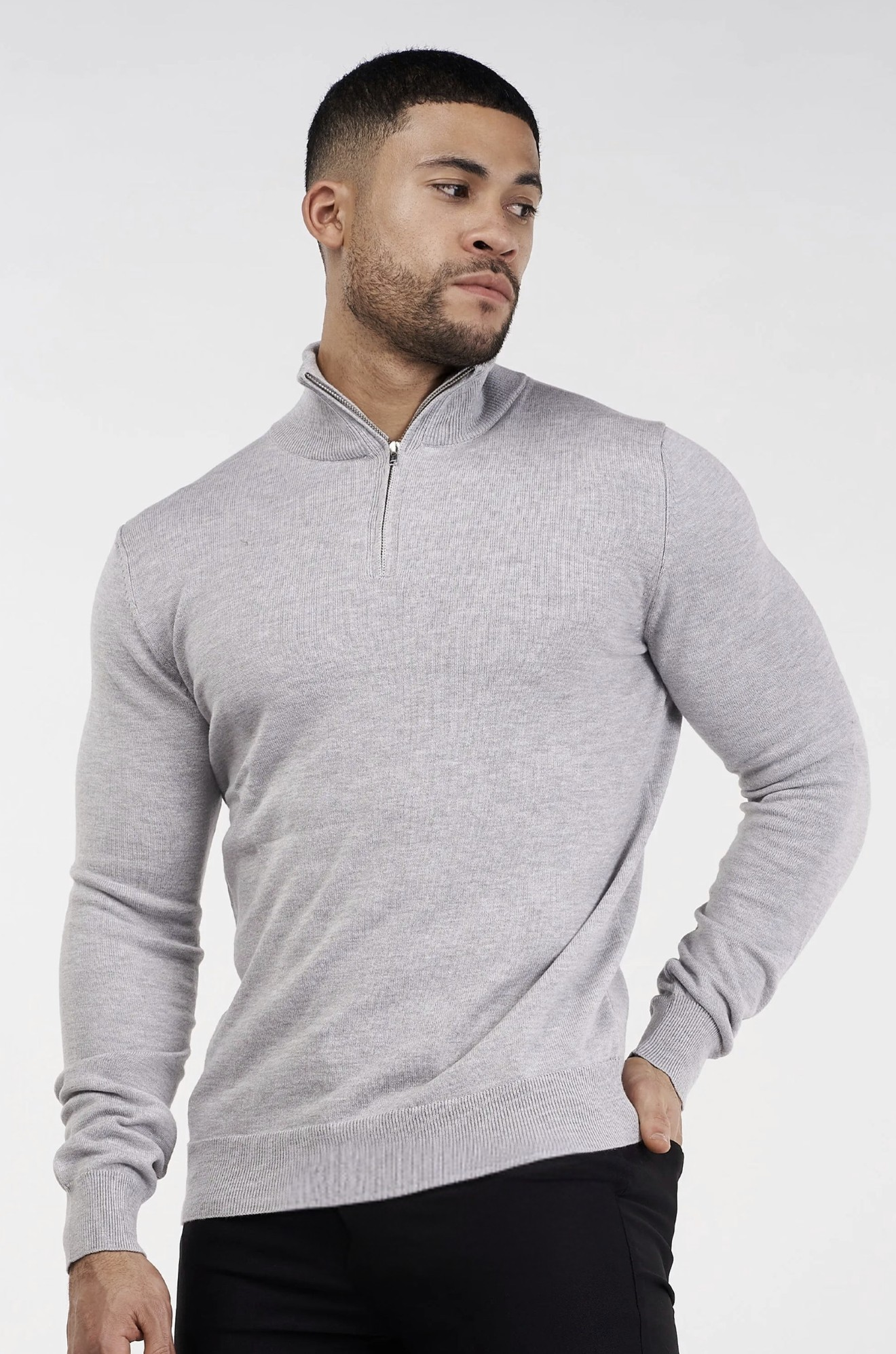 THE SANTONI HALF ZIP - SWEATER