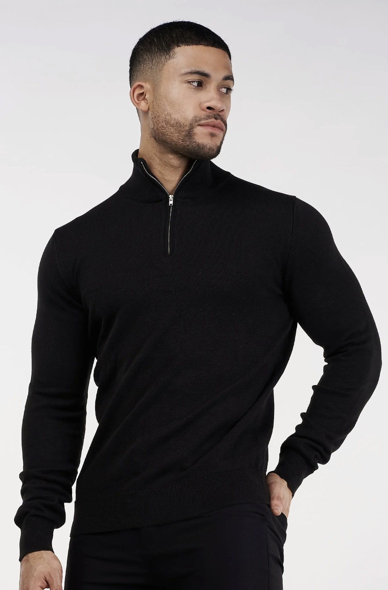 THE SANTONI HALF ZIP - SWEATER